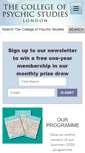 Mobile Screenshot of collegeofpsychicstudies.co.uk